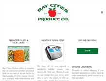 Tablet Screenshot of baycitiesproduce.com